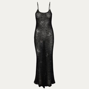 Realisation The Alana in Luna Butterfly black sheer maxi dress